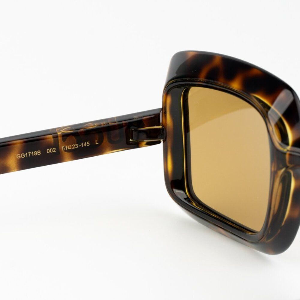NEW Gucci GG1718S 002 Havana Brown Women Square Sunglasses GG 1718S - Picture 8 of 11
